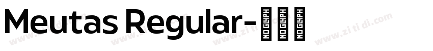 Meutas Regular字体转换